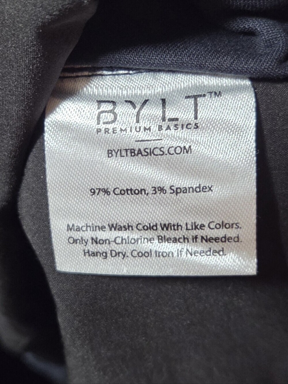 BYLT Stretch Chino Pants Mens Navy Blue Trouser Stretch Golf Casual 36x30 New! - Picture 6 of 6
